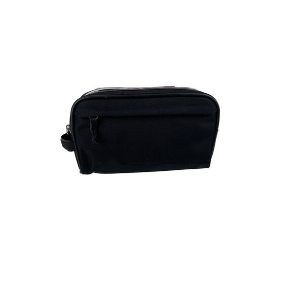 Metro Black Toiletry Case 3 Zip Kit Blue Interior - Picture 2 of 12